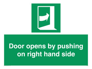 SA7234: Door opens by pushing on right hand side