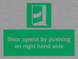 SA7234: Door opens by pushing on right hand side