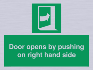 SA7234: Door opens by pushing on right hand side