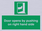SA7234: Door opens by pushing on right hand side
