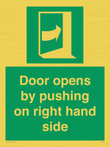 SA7234: Door opens by pushing on right hand side