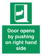 SA7234: Door opens by pushing on right hand side