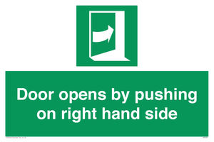 SA7234: Door opens by pushing on right hand side