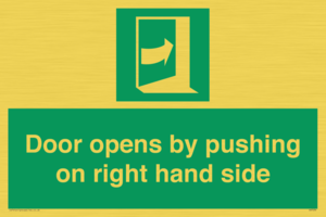SA7234: Door opens by pushing on right hand side