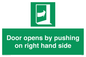 SA7234: Door opens by pushing on right hand side