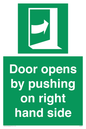SA7234: Door opens by pushing on right hand side