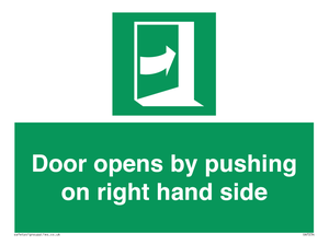 SA7234: Door opens by pushing on right hand side