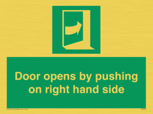 SA7234: Door opens by pushing on right hand side