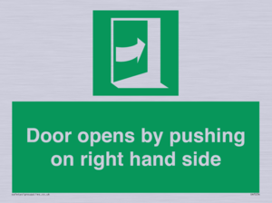 SA7234: Door opens by pushing on right hand side