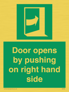 SA7234: Door opens by pushing on right hand side