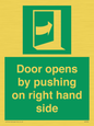SA7234: Door opens by pushing on right hand side