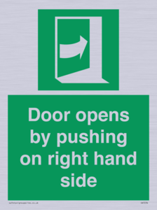 SA7234: Door opens by pushing on right hand side