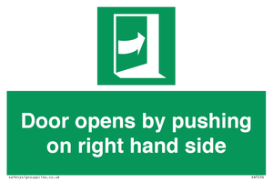 SA7234: Door opens by pushing on right hand side