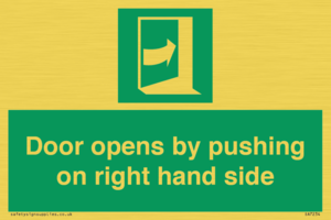 SA7234: Door opens by pushing on right hand side