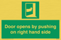 SA7234: Door opens by pushing on right hand side