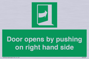 SA7234: Door opens by pushing on right hand side