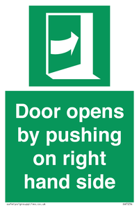 SA7234: Door opens by pushing on right hand side