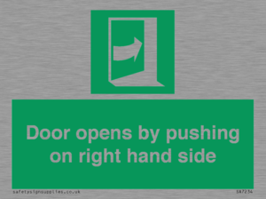 SA7234: Door opens by pushing on right hand side