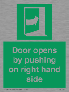 SA7234: Door opens by pushing on right hand side