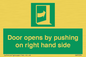 SA7234: Door opens by pushing on right hand side