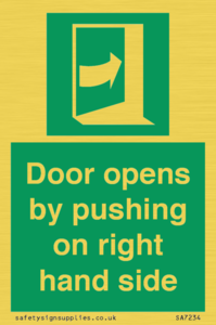 SA7234: Door opens by pushing on right hand side