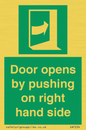 SA7234: Door opens by pushing on right hand side