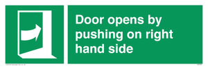 SA7234: Door opens by pushing on right hand side