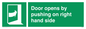 SA7234: Door opens by pushing on right hand side