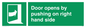 SA7234: Door opens by pushing on right hand side