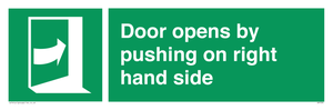 SA7234: Door opens by pushing on right hand side