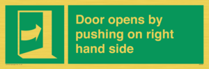 SA7234: Door opens by pushing on right hand side