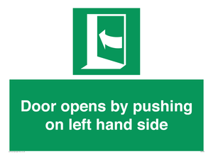 SA7235: Door opens by pushing on left hand side