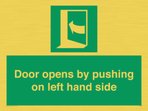 SA7235: Door opens by pushing on left hand side