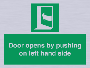 SA7235: Door opens by pushing on left hand side