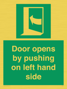 SA7235: Door opens by pushing on left hand side