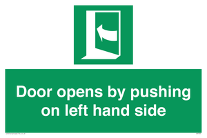 SA7235: Door opens by pushing on left hand side