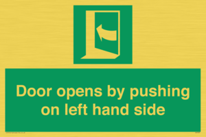 SA7235: Door opens by pushing on left hand side
