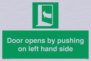 SA7235: Door opens by pushing on left hand side