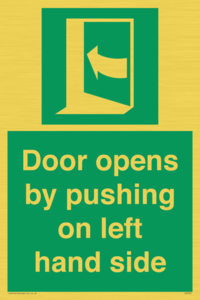 SA7235: Door opens by pushing on left hand side