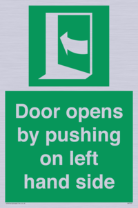 SA7235: Door opens by pushing on left hand side