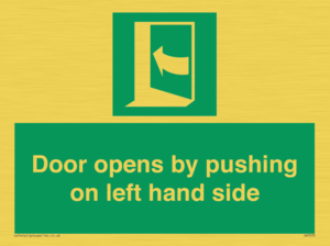 SA7235: Door opens by pushing on left hand side