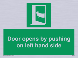 SA7235: Door opens by pushing on left hand side