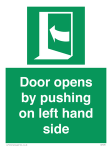 SA7235: Door opens by pushing on left hand side