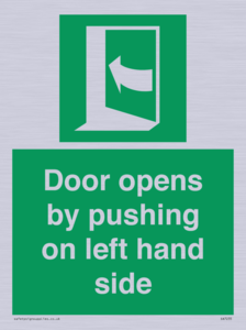 SA7235: Door opens by pushing on left hand side
