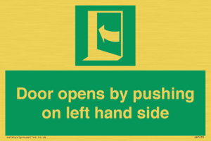 SA7235: Door opens by pushing on left hand side