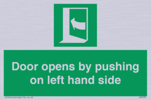 SA7235: Door opens by pushing on left hand side