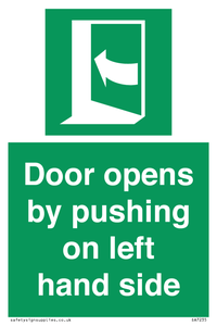 SA7235: Door opens by pushing on left hand side