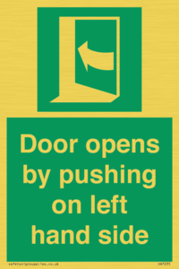 SA7235: Door opens by pushing on left hand side