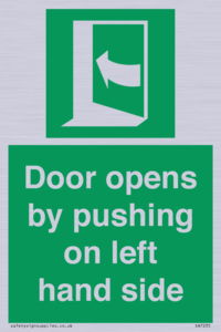 SA7235: Door opens by pushing on left hand side