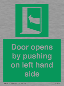 SA7235: Door opens by pushing on left hand side